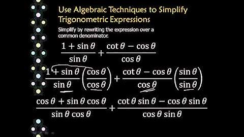 Verify Trig Identities