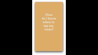 Famous How do I know when to tap my trees? Net Worth