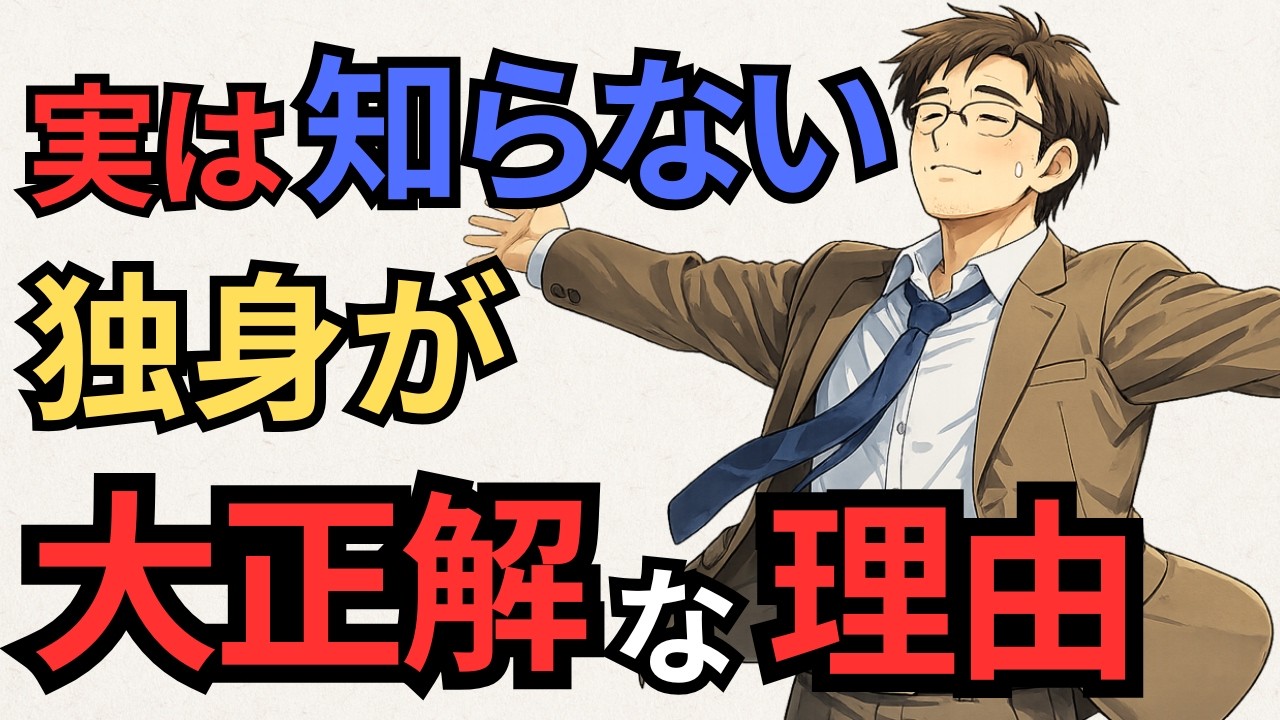 【知らないと損】結婚に意味なんてない！？独身が大正解な理由
