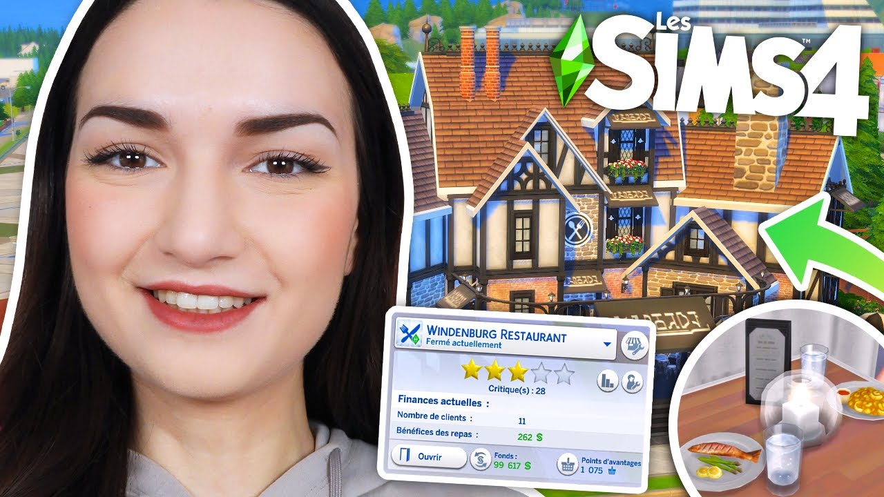 J'OUVRE UN RESTAURANT 🍲 (objectif 3 étoiles !) | Sims 4 Au Restaurant