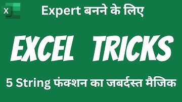 Excel Tricks Of 5 String Functions | Functions Magic | Excel Functions | Magic of Excel Formula