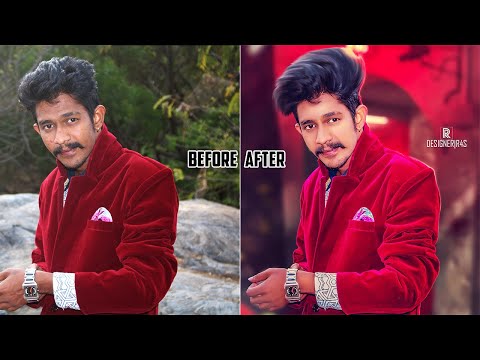 Photoshop background change Tutorial  || skin retouching  || hair editing | Photoshop cc  ||RS