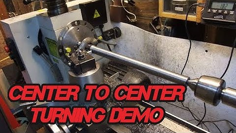 Turning between centers (making a lathe dog) Metal Lathe 124-work Holding with centers.