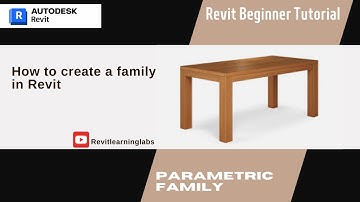 Revit Beginner Tutorial  - How to create a basic  Parametric Family-01