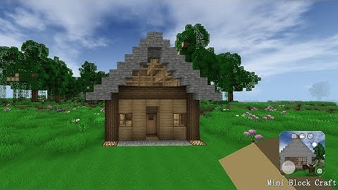 Mini Block Craft || How to build a simple survival house || part-31 ||