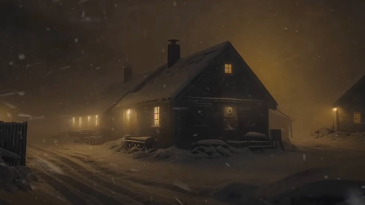 Winter Storm Ambience with Icy Howling Wind Sounds for Sleeping - YouTube