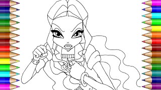 Winx Club Leila ❘ Colouring Page For Kids screenshot 5