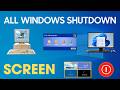 All Microsoft Windows Shutdown Screens Evolution (1985–2024) | Windows 1.0 to Windows 11