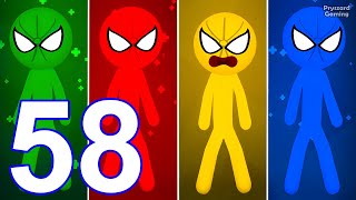 Stickman Party - Gameplay Part 58 Spider Stickman - Tournament Mode - Random MiniGames New Update