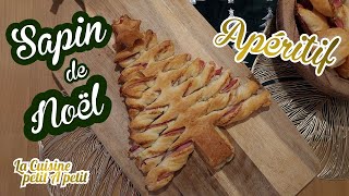 SAPIN DE NOEL en pâte feuilletée pour l'apéritif 🎄 IDEAL POUR LES FETES DE FIN D'ANNEE 🥂