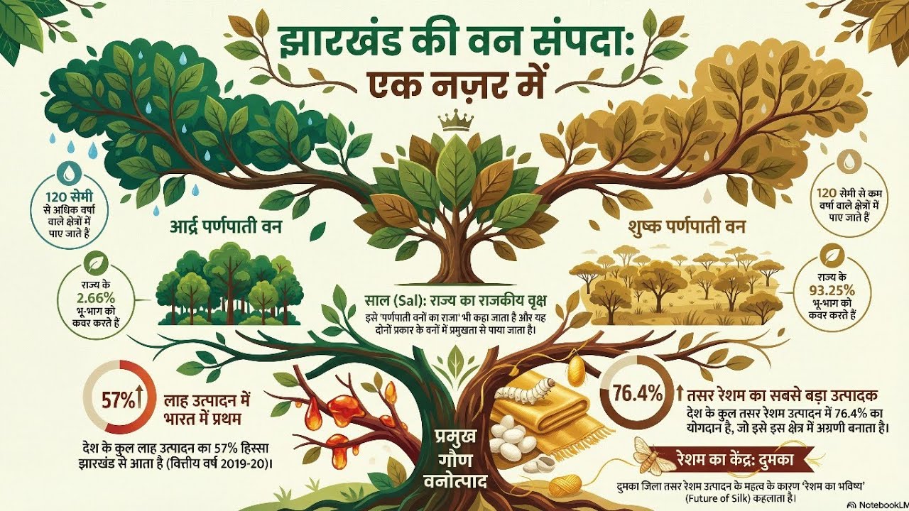 झारखंड के वन संपदा।jharkhandgeneralintroduction