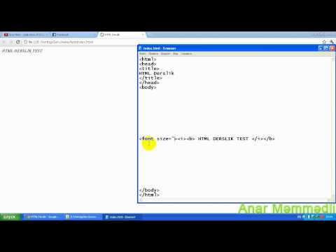 HTML Dərs 2
