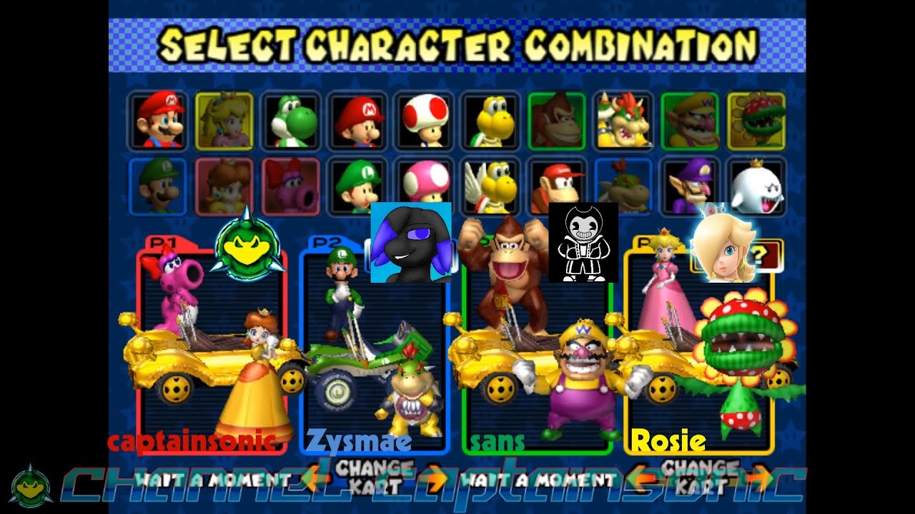 4 vs 4 Grand Prix chaos in Mario Kart Double Dash!!