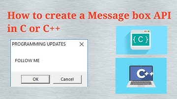 How to create message box Api in c/c++ ?