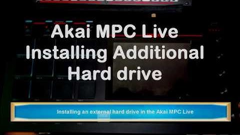 Akai MPC Live: How to install an additional internal hard drive.