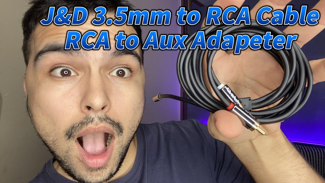 J&D 1/8 inch to 2 RCA F/M Stereo Audio Cable YouTube