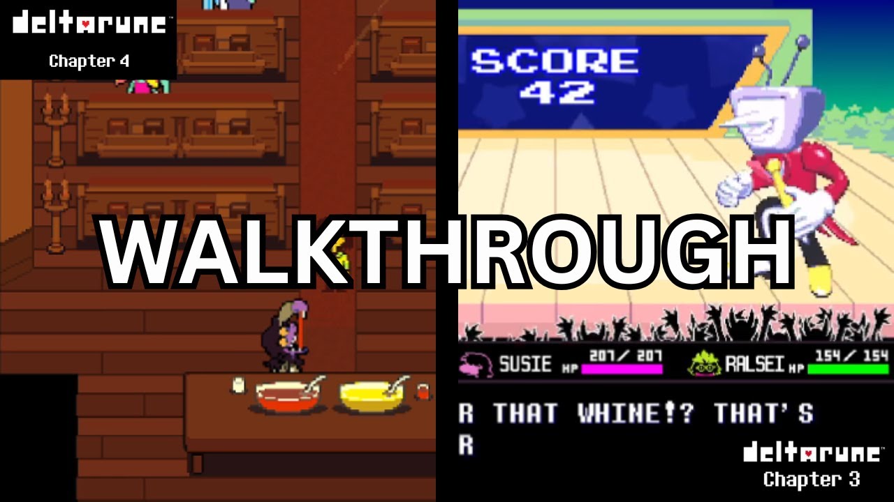 DELTARUNE Chapter 3 and Chapter 4 walkthrough! - YouTube