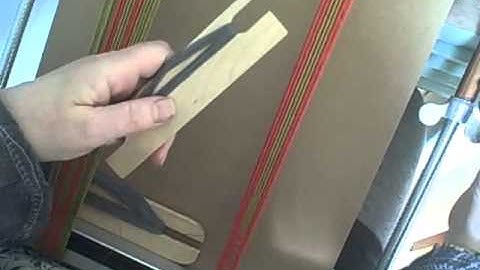 How to weave Inkle bands on the Mirrix Loom part 4