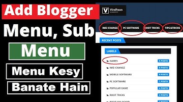 How to create Menu and Labels in Blogger blog 2022 | Blogging guide Part 4