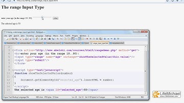 The HTML5 range Input Type and JavaScript Snippet