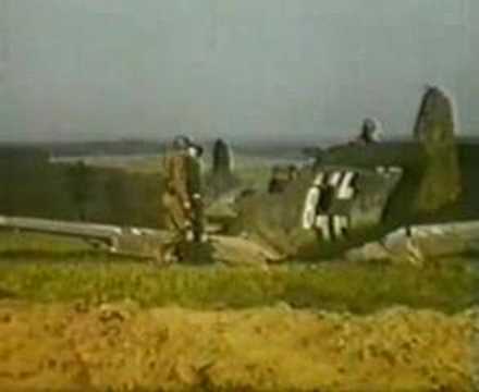 TWO CRASHED ME-109s IN FRANCE 1944/45 WW 2.