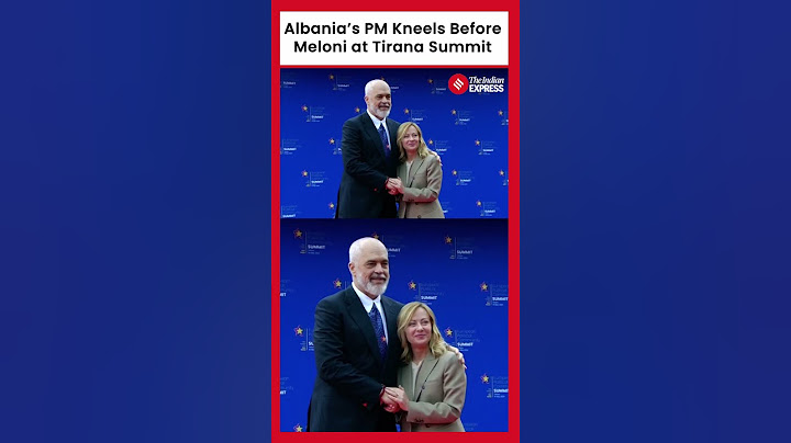 Albania’s PM Edi Rama Kneels Before Italy’s Giorgia Meloni in Surprising Gesture