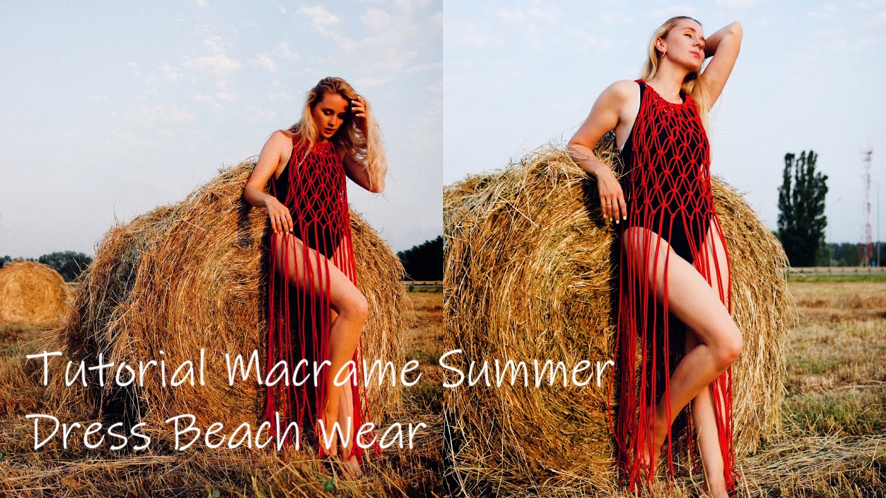 #1 Tutorial Macrame Summer Dress Beach Wear for beginners