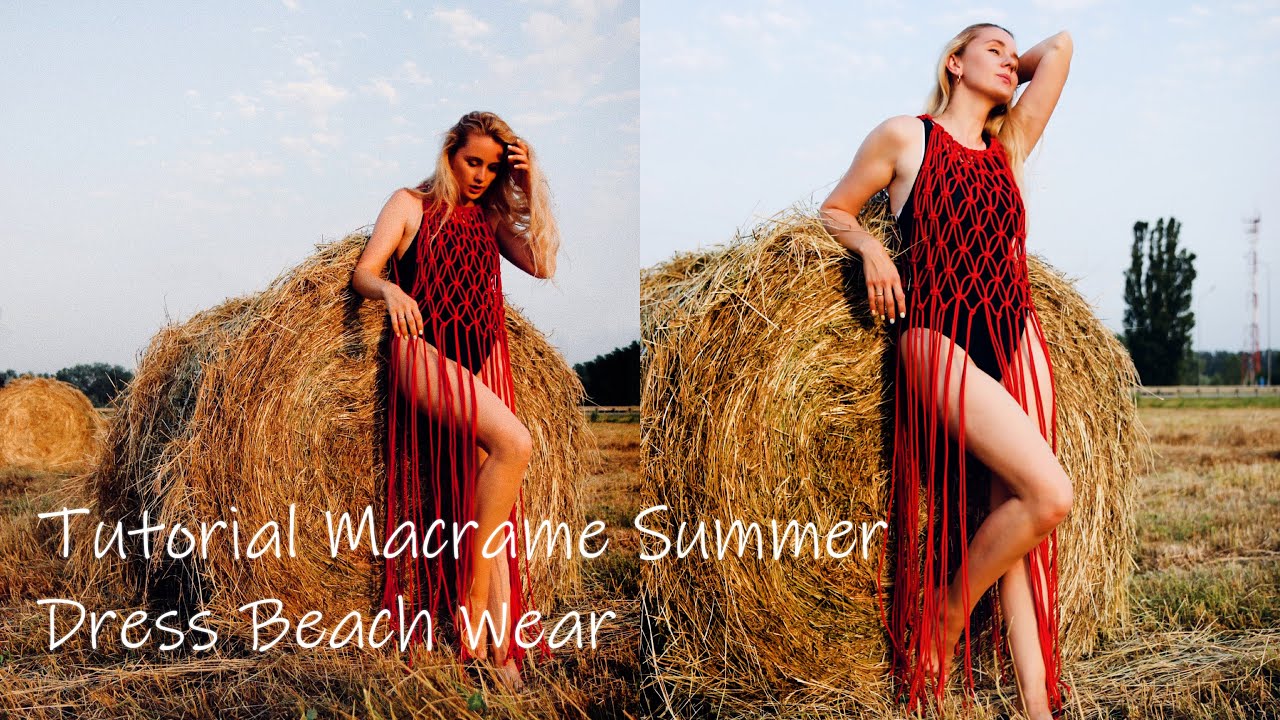 1 Tutorial Macrame Summer Dress Beach Wear for beginners 