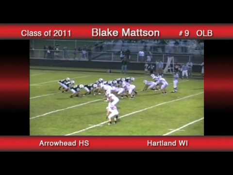 Blake Mattson, Arrowhead HS, Hartland WI. Class of...