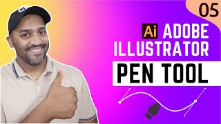 Pen Tool Guide | Illustrator Tutorials | Class 5 | Pictograam