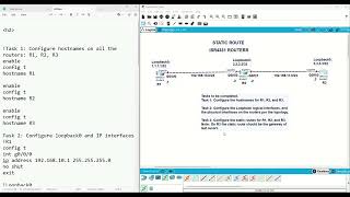 Cisco CCNA Static Routing Lab | Configure Hostname, Loopback & Gateway of Last Resort