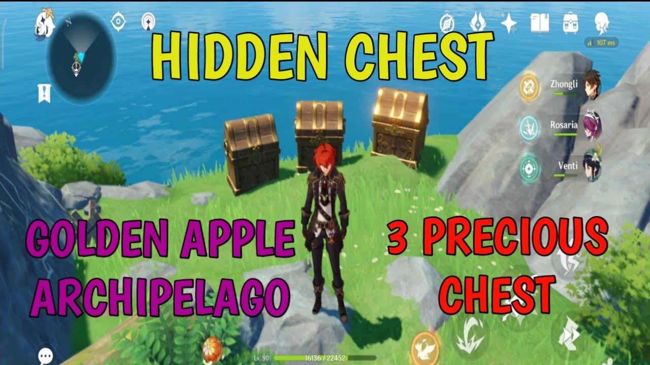hidden CHEST 3 Precious Chest In Golden apple Archipelago Genshin impact YouTube