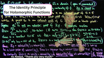 The Identity Principle For Holomorphic Functions