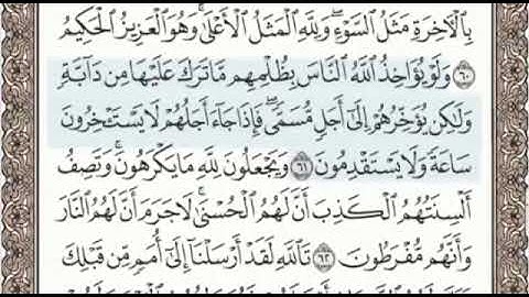 سورة النحل الصفحة 273 من الاية 55 الى 64 عبدالباسط عبدالصمد مجود