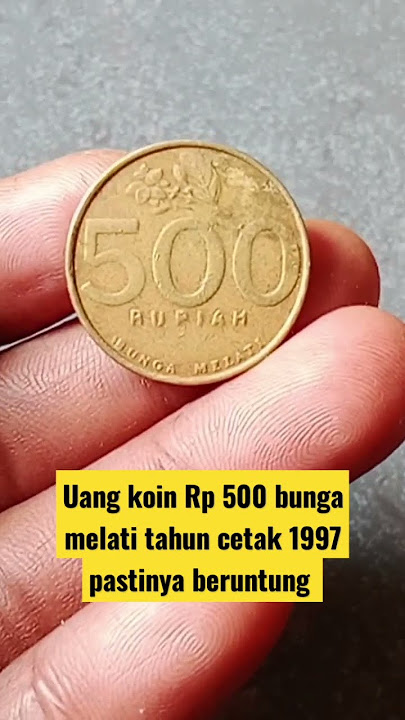 Beruntung yang memiliki koin ini#short#koin Rp 500 bunga melati tahun cetak 1997