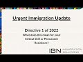 New Critical Skills List and the Immigration Directive 1 of 2022