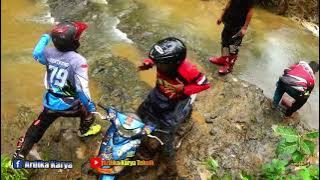 mio vs crf dan klx di jalur sungai