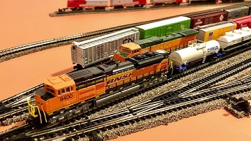 N Scale layout time lapse