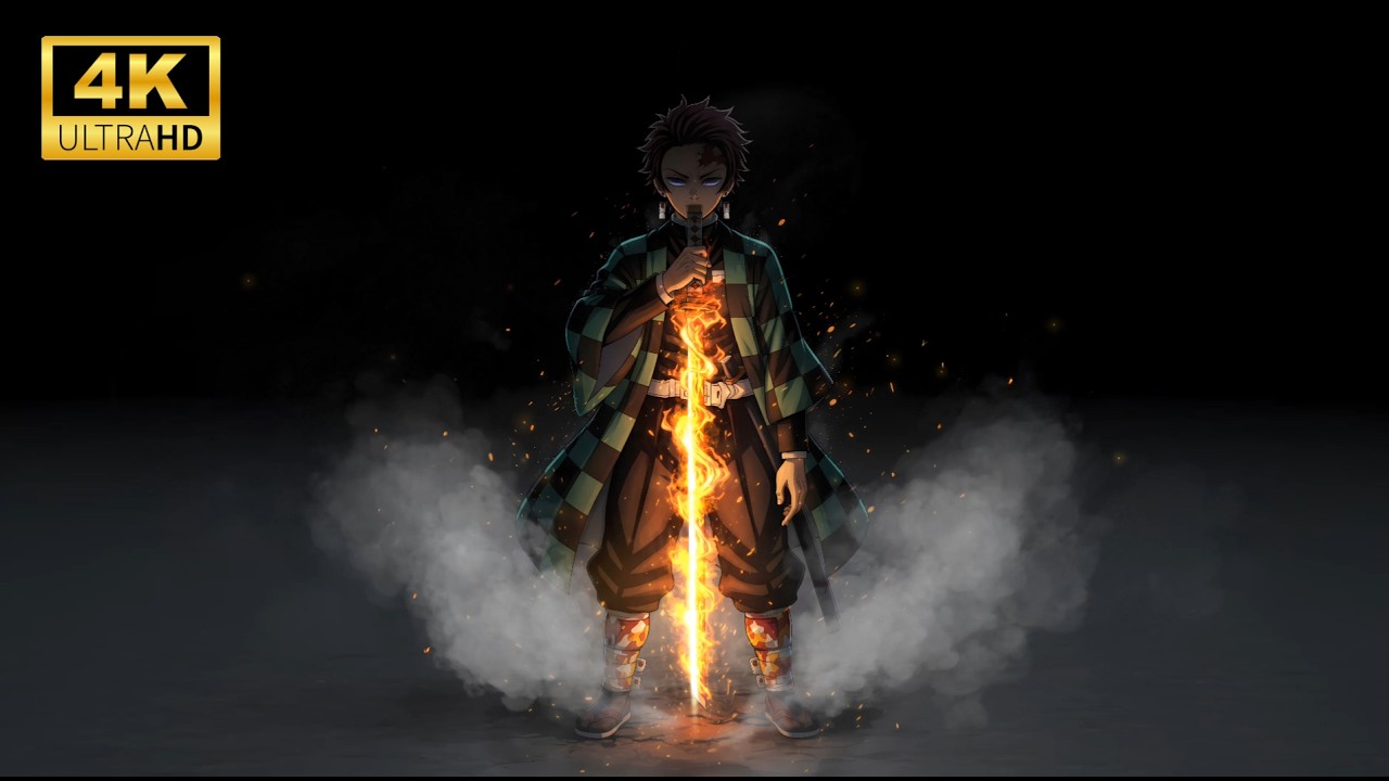 1 Hour Loop - [4KHD] - Kamado Tanjiro - Live Wallpaper & Screensaver