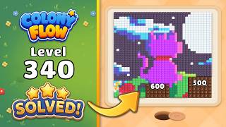 Colony Flow! - Level 340 Walkthrough 🧩 | Solution & Gameplay (ABI GAMES) 🐜