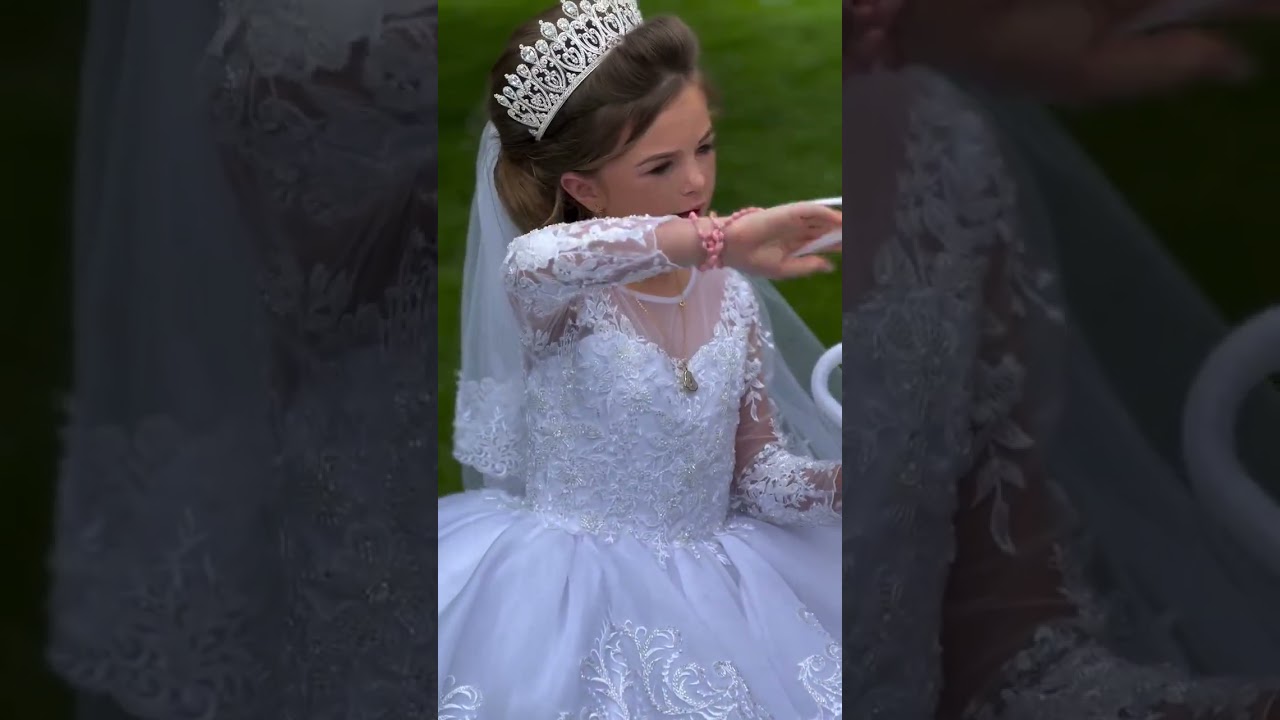 красивое свадебное платье для первого причастия