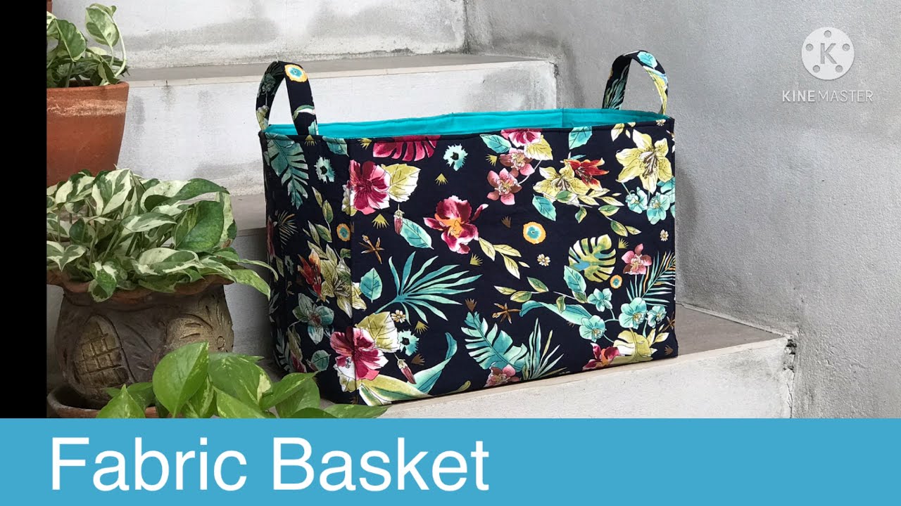 How to sew Fabric Basketfabric basket tutorials extra large fabric