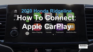 2020 Honda Ridgeline | How to Connect to Apple CarPlay | Rairdon Automotive Group