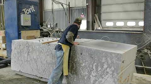 Splitting a block with feather and wedges