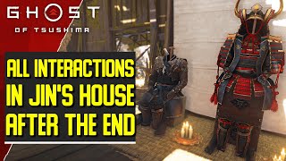 Visiting Jin's house after the end of the game- All interactions for both endings- Ghost of Tsushima