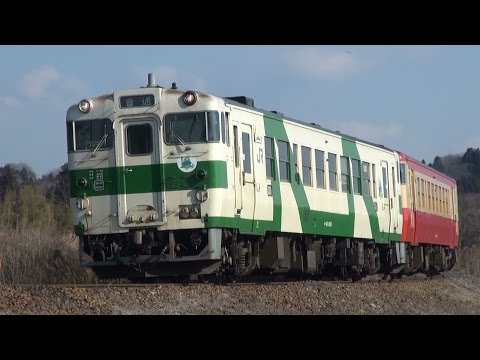 キハ40とアキュム。（烏山線）