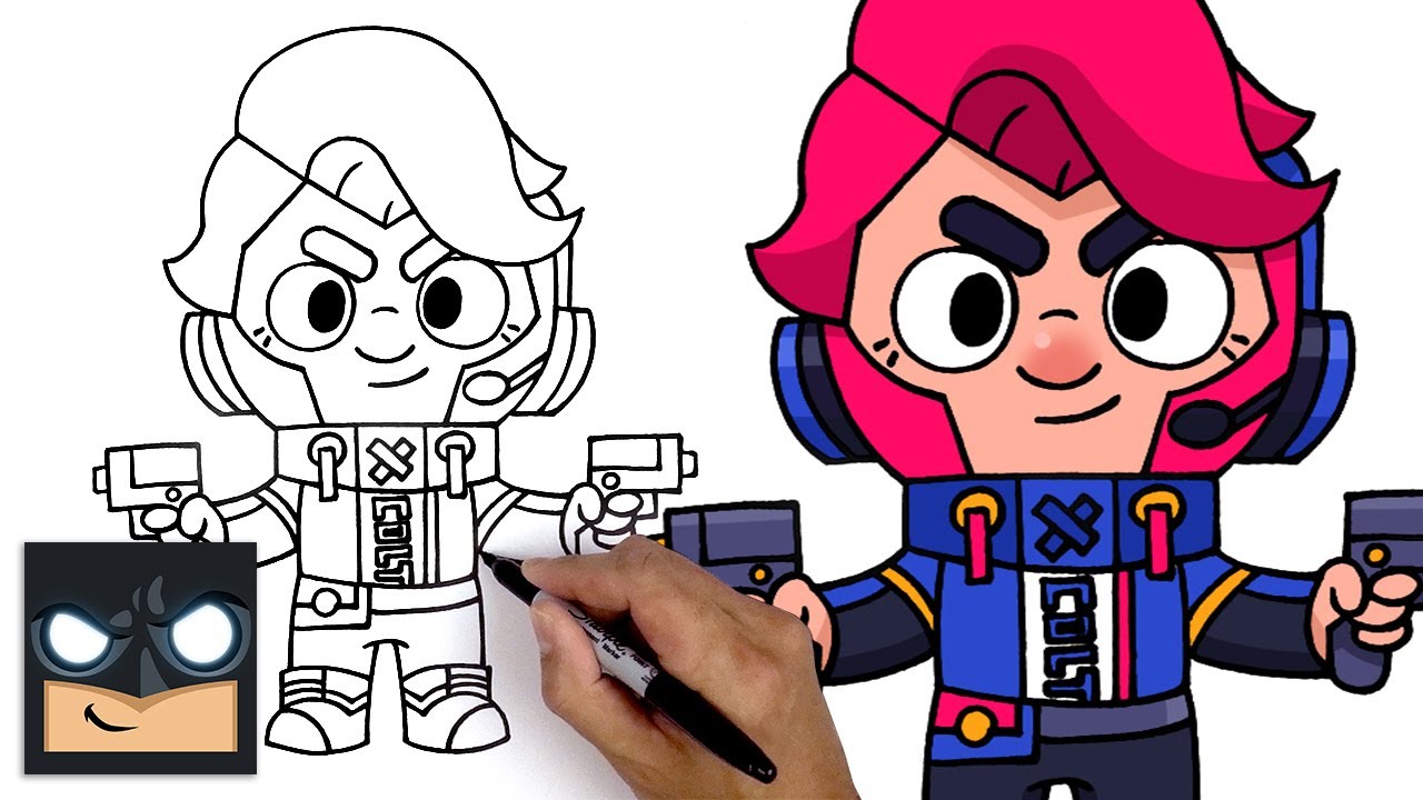 How To Draw Challenger Colt Brawl Stars Youtube - skins para colt brawl stars