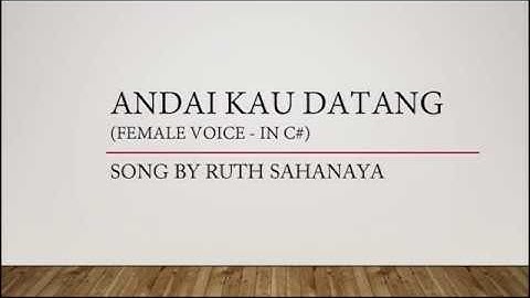 Andai Kau Datang - Ruth Sahanaya (Karaoke /  Minus One / Tanpa Vokal)