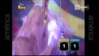Handsome Model Getting Slimed