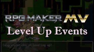 RPGMaker MV: Level Up Events